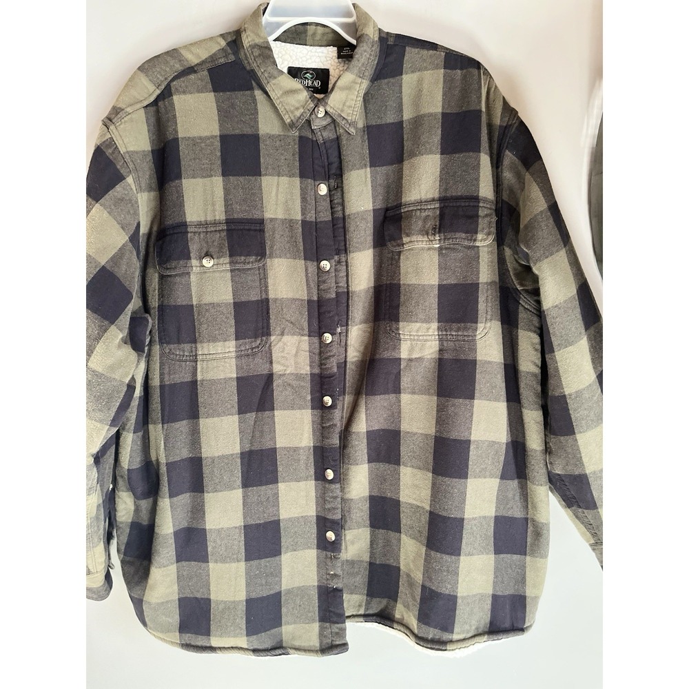 Red Head Brand Co. Sherpa Lined Plaid Flannel Men's Size‎ 2XL